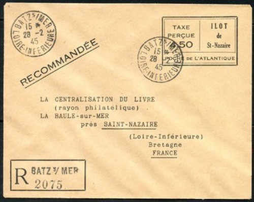 Saint Nazaire-07 - Entier postal noir saint-nazairVTP07